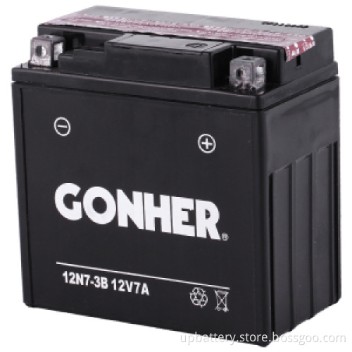 Dry-Charged Motorcycle Battery 12n7-3b